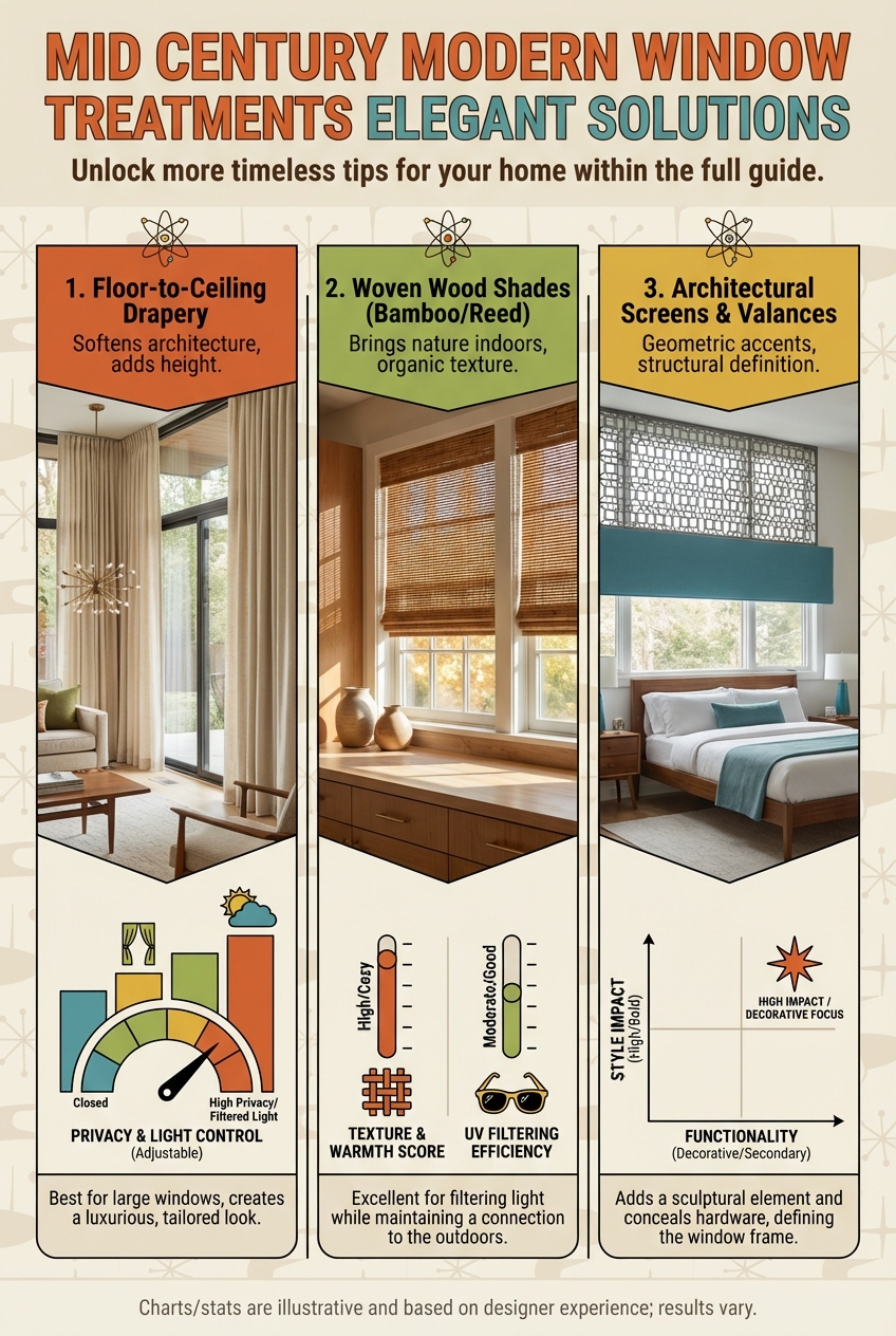 Mid Century Modern Window Treatments Elegant Solutions - photo 3