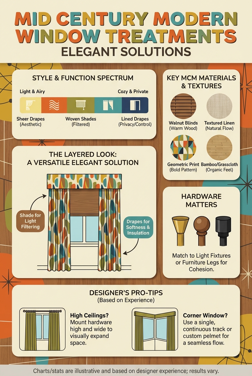 Mid Century Modern Window Treatments Elegant Solutions - photo 4