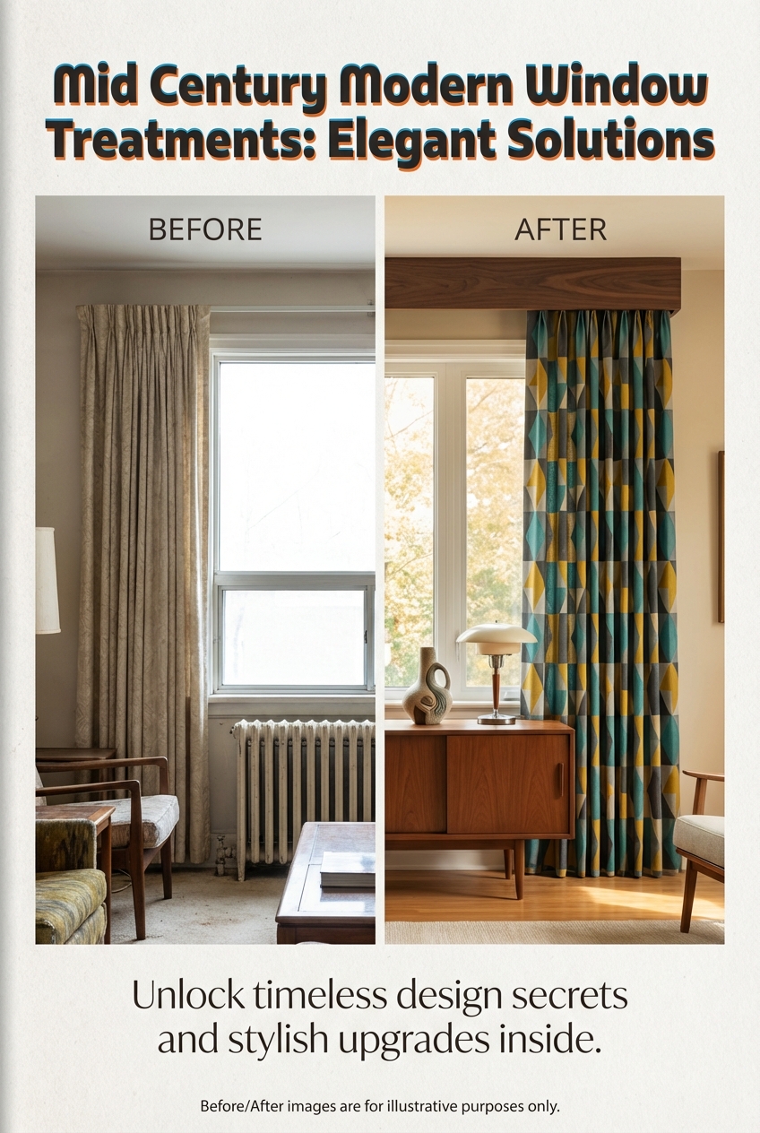 Mid Century Modern Window Treatments Elegant Solutions - photo 5
