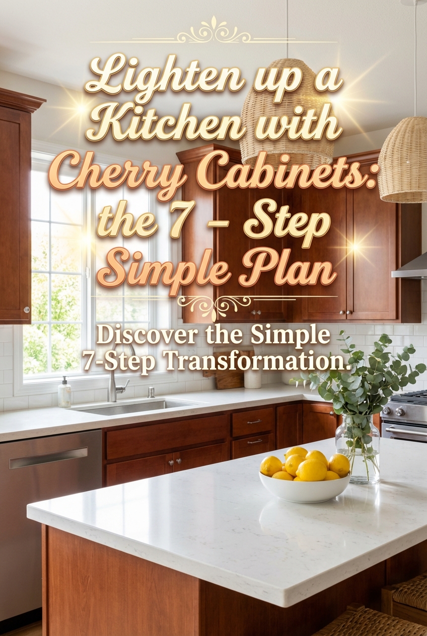 Lighten up a Kitchen with Cherry Cabinets: the 7 – Step Simple Plan - photo 2
