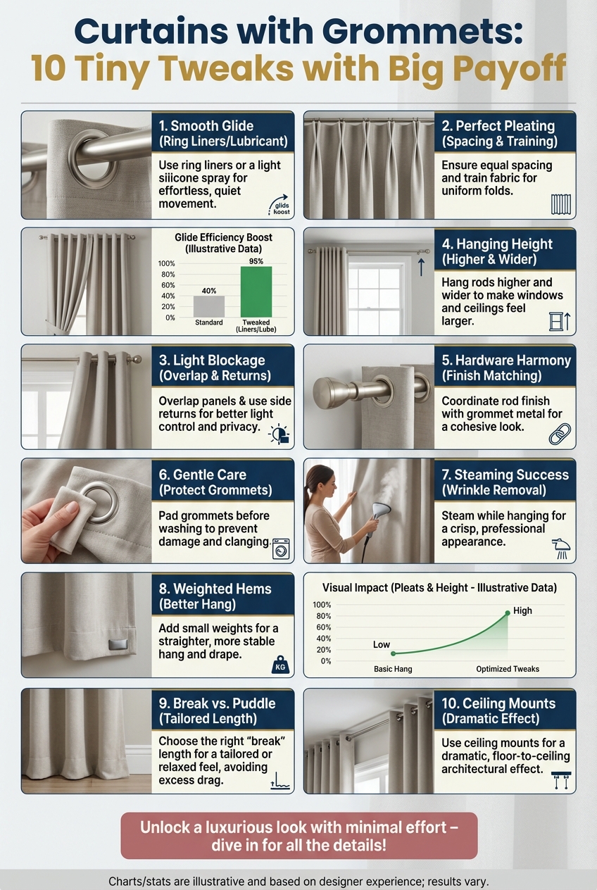 Curtains with Grommets: 10 Tiny Tweaks with Big Payoff - photo 3