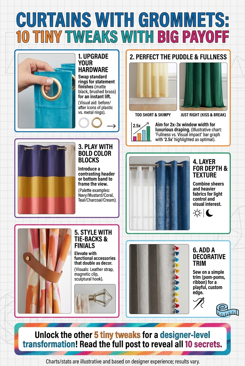Curtains with Grommets: 10 Tiny Tweaks with Big Payoff - photo 4