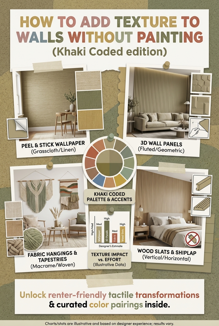 How to Add Texture to Walls Without Painting (Khaki Coded edition) - photo 4