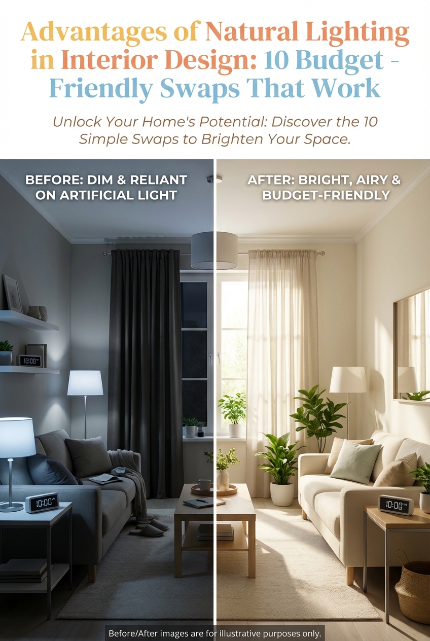 Advantages of Natural Lighting in Interior Design: 10 Budget – Friendly Swaps That Work - photo 5