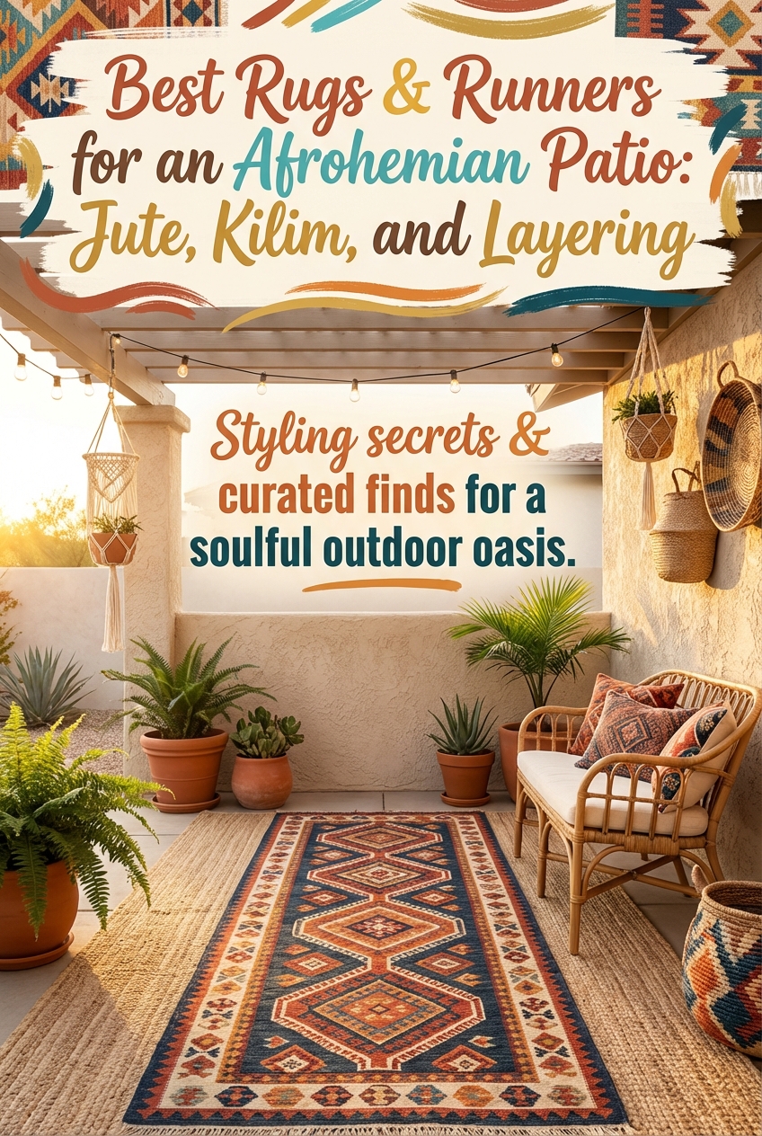 Best Rugs & Runners for an Afrohemian Patio: Jute, Kilim, and Layering - photo 2