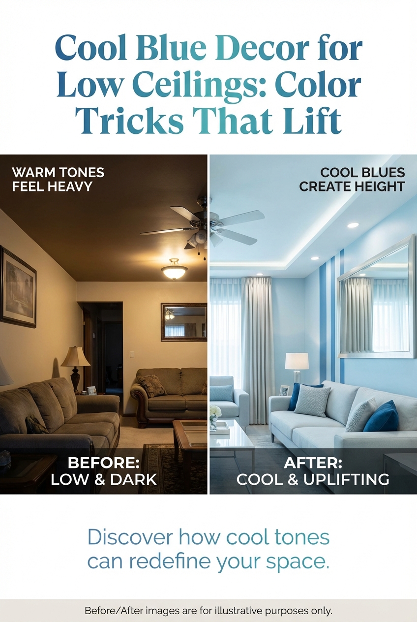 Cool Blue Decor for Low Ceilings: Color Tricks That Lift - photo 5