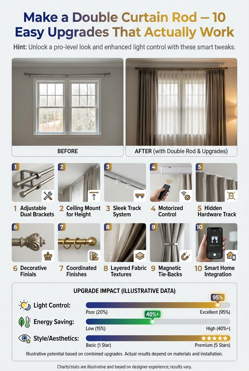 Make a Double Curtain Rod – 10 Easy Upgrades That Actually Work - photo 3