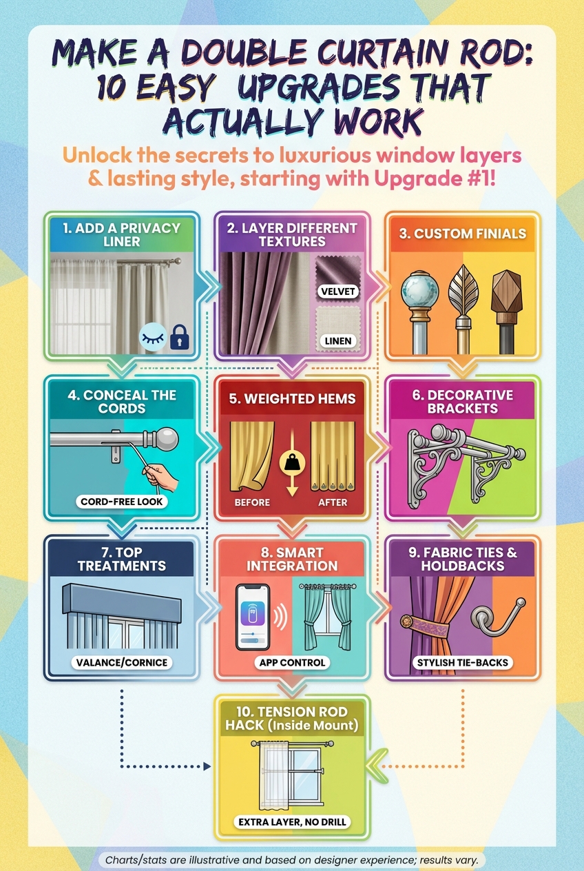 Make a Double Curtain Rod – 10 Easy Upgrades That Actually Work - photo 4