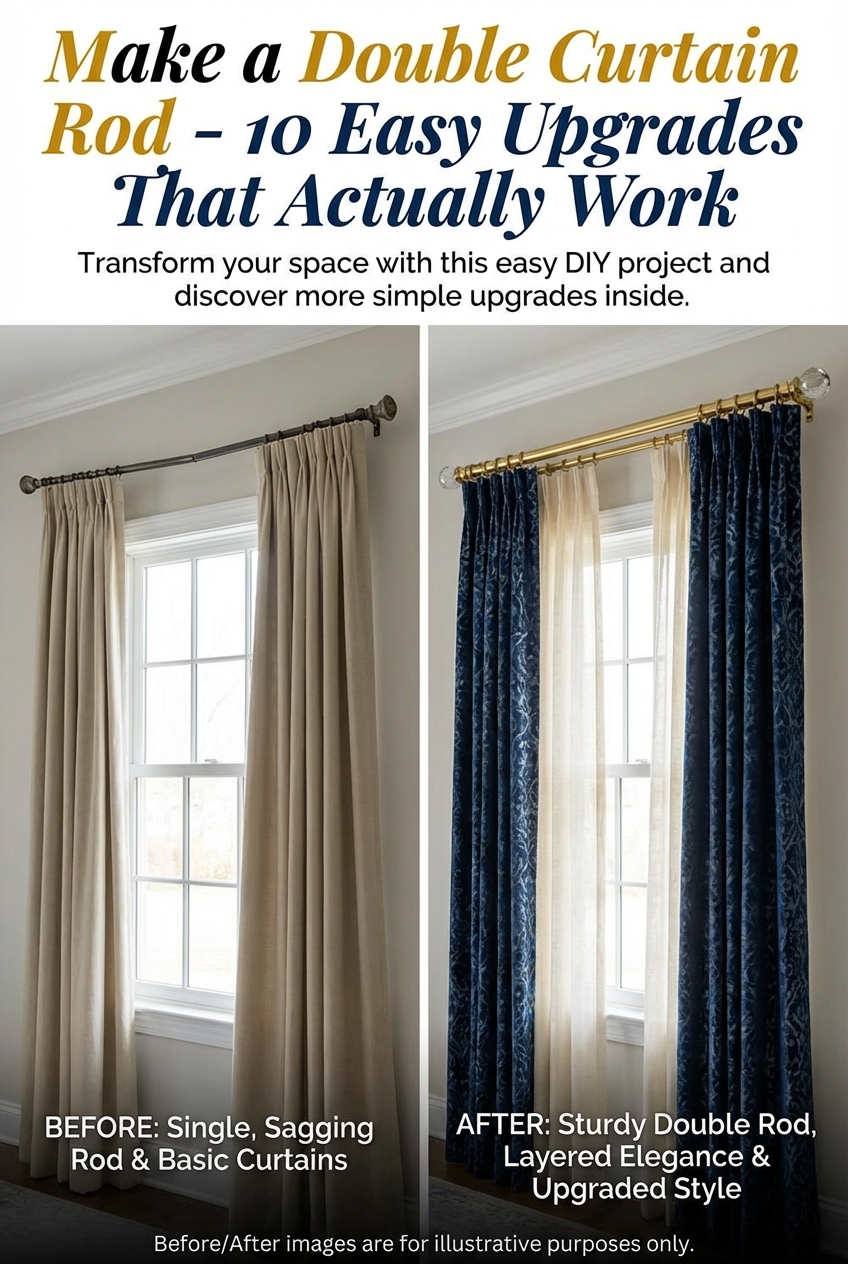 Make a Double Curtain Rod – 10 Easy Upgrades That Actually Work - photo 5