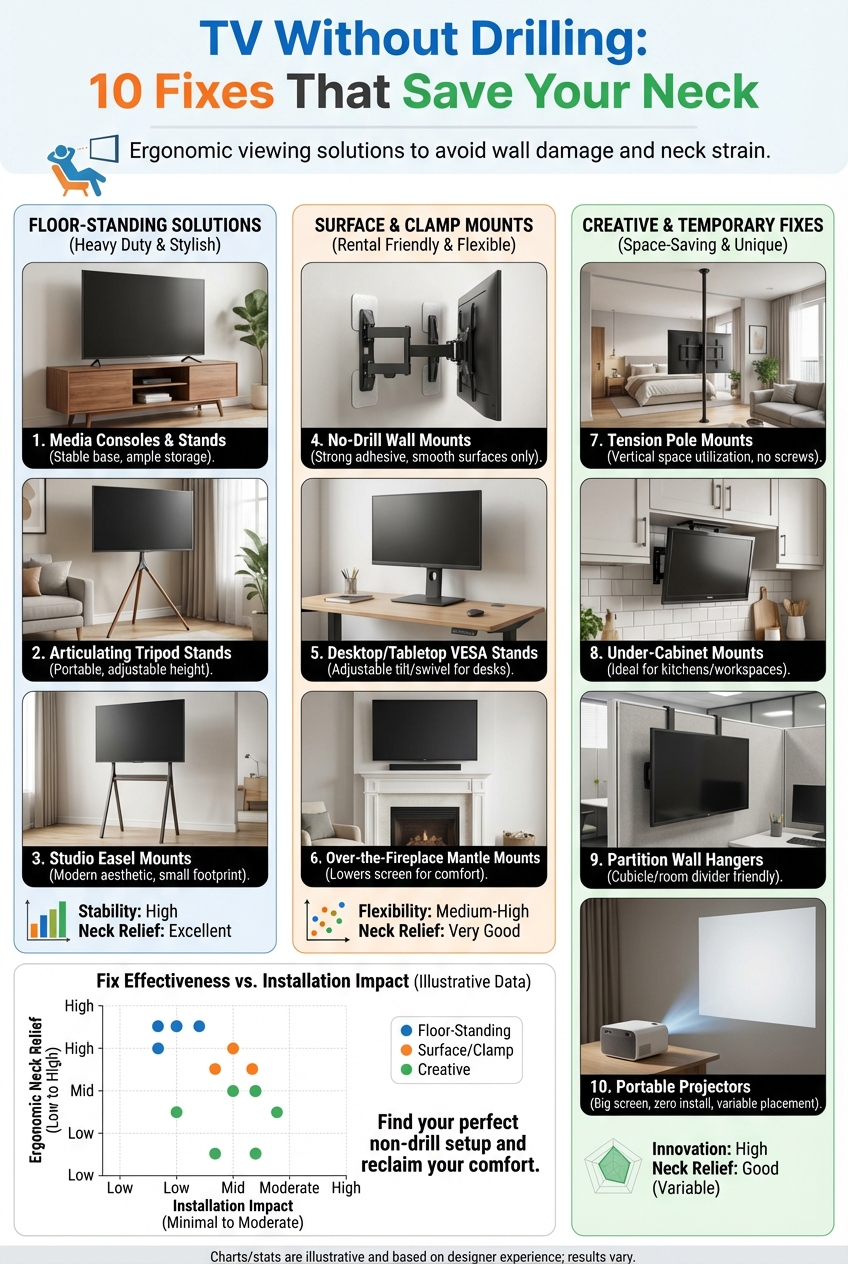 TV Without Drilling: 10 Fixes That Save Your Neck - photo 3