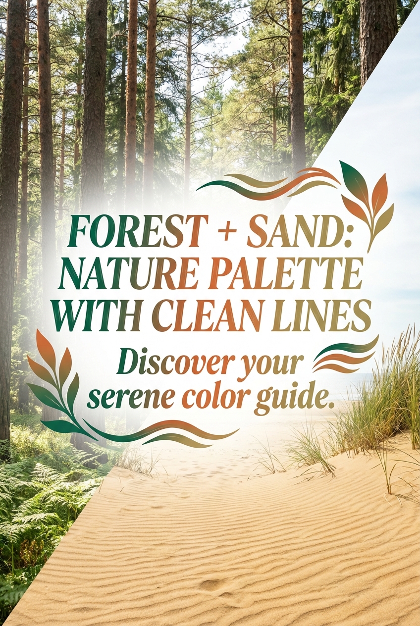 Forest + Sand: nature palette with clean lines - photo 2