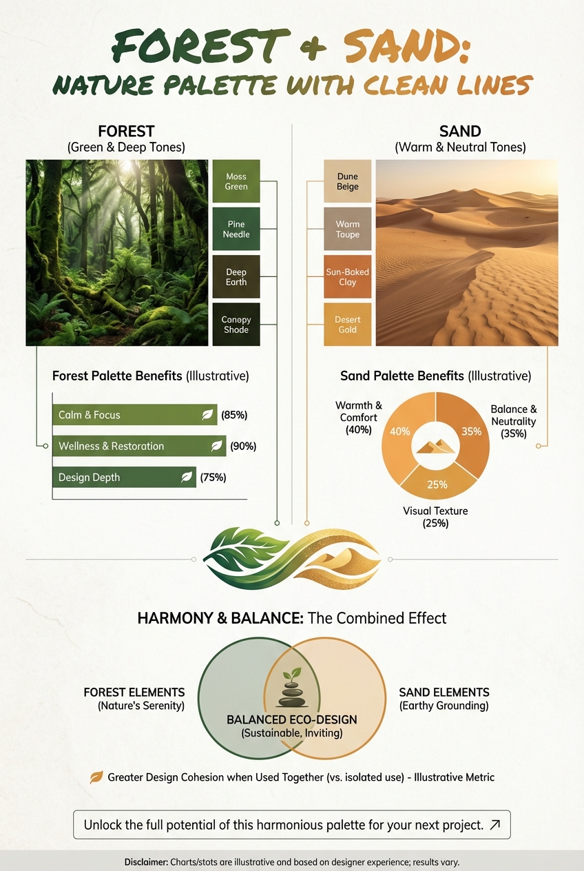Forest + Sand: nature palette with clean lines - photo 3