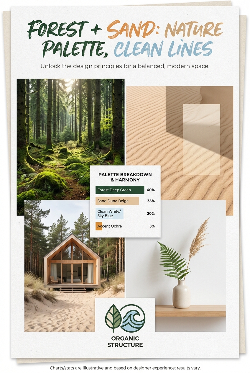Forest + Sand: nature palette with clean lines - photo 4