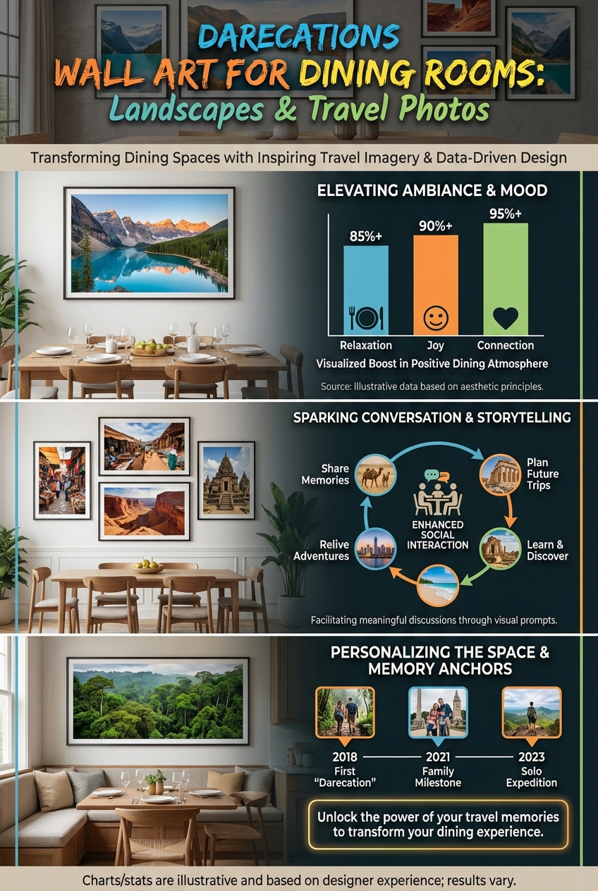 Darecations Wall Art for Dining Rooms: landscapes and travel photos - photo 3