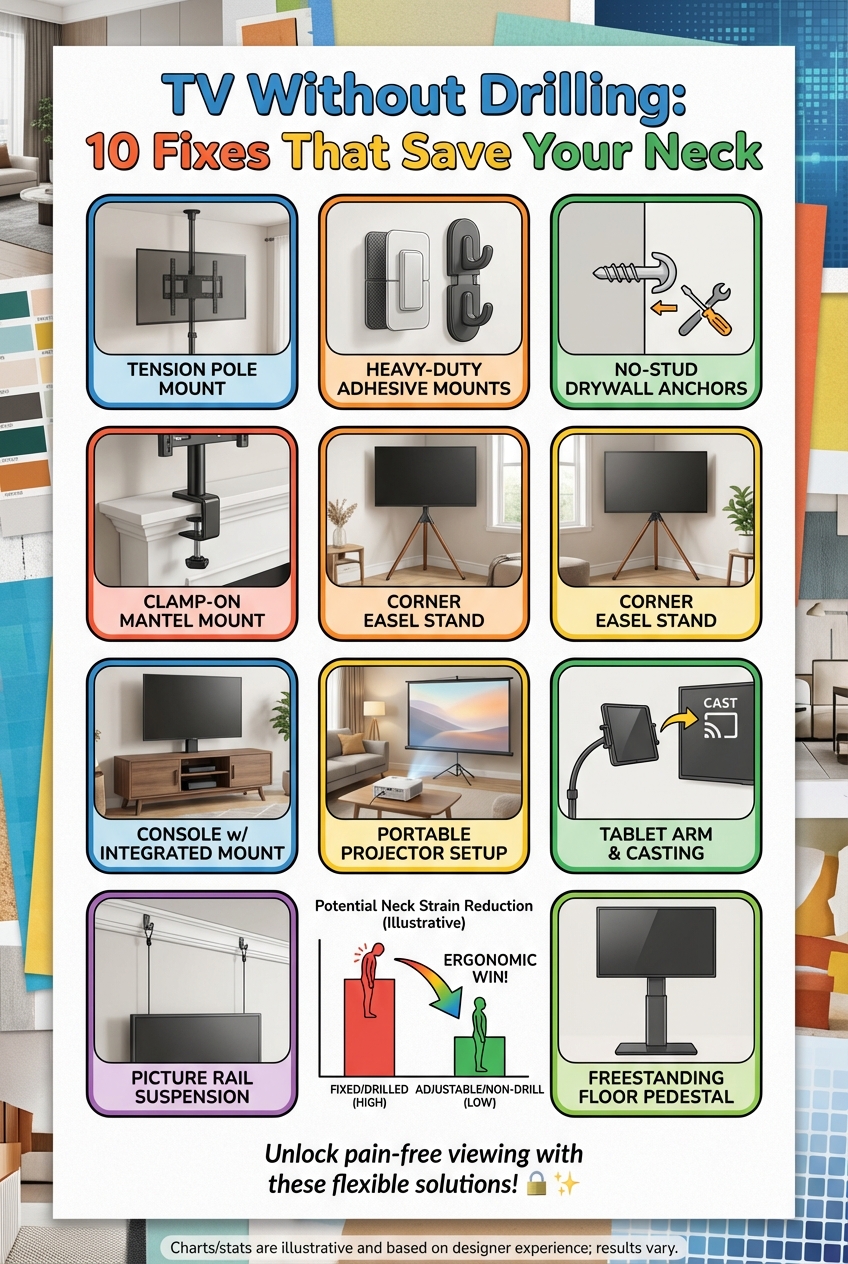 TV Without Drilling: 10 Fixes That Save Your Neck - photo 4