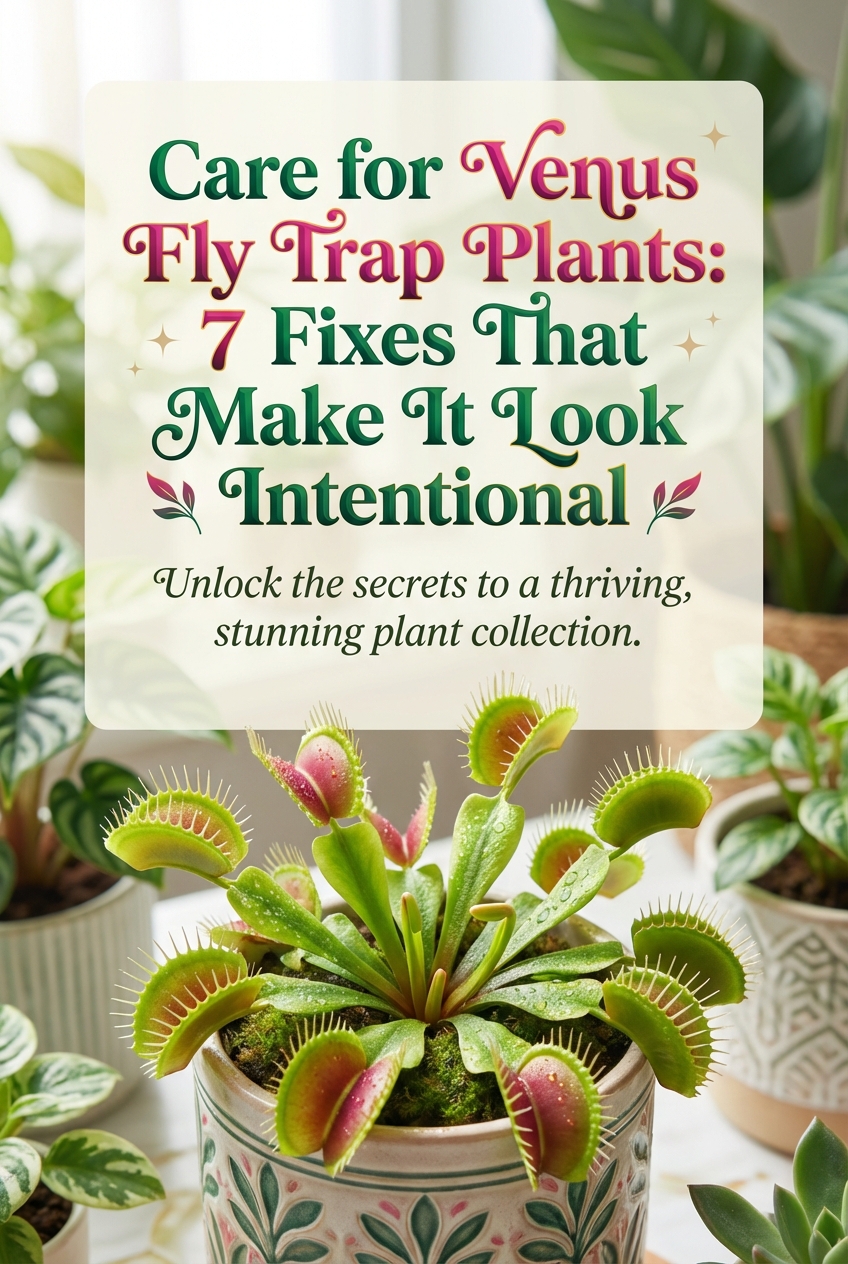 Care for Venus Fly Trap Plants: 7 Fixes That Make It Look Intentional - photo 2