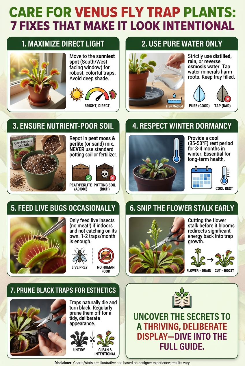 Care for Venus Fly Trap Plants: 7 Fixes That Make It Look Intentional - photo 3