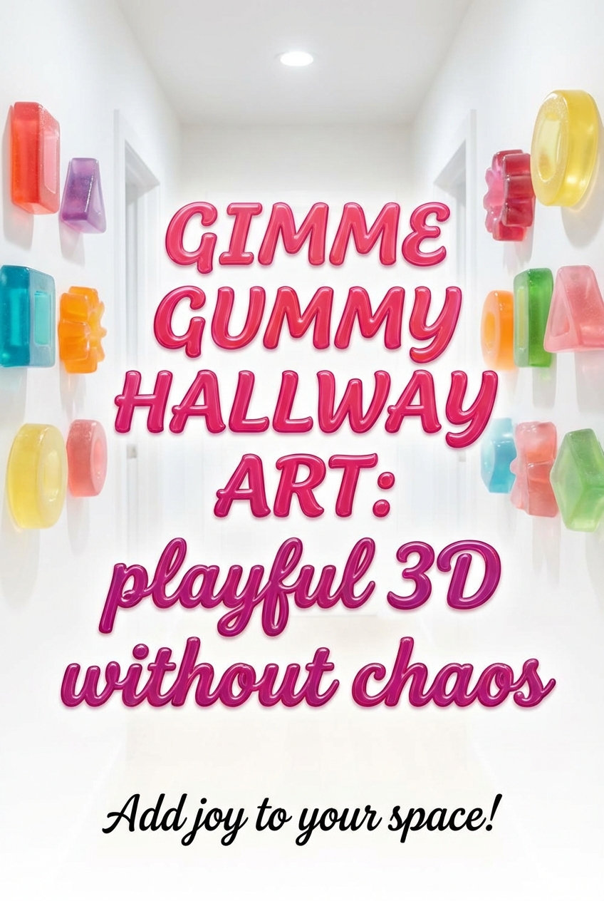Gimme Gummy Hallway Art: playful 3D without chaos - photo 2