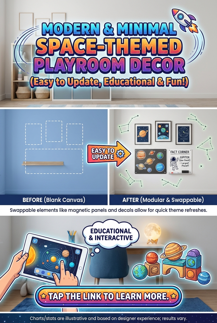Space-Themed Playroom Decor (Modern, Minimal, Easy to Update) - photo 4