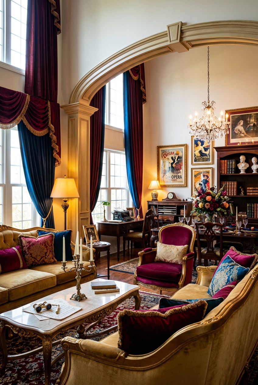 Opera Aesthetic Decor for Open Concept Homes: One Mood, Multiple Zones