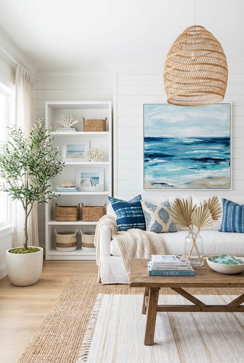 Design a Coastal Style Room: 7 Fast Fixes for a More Finished Space