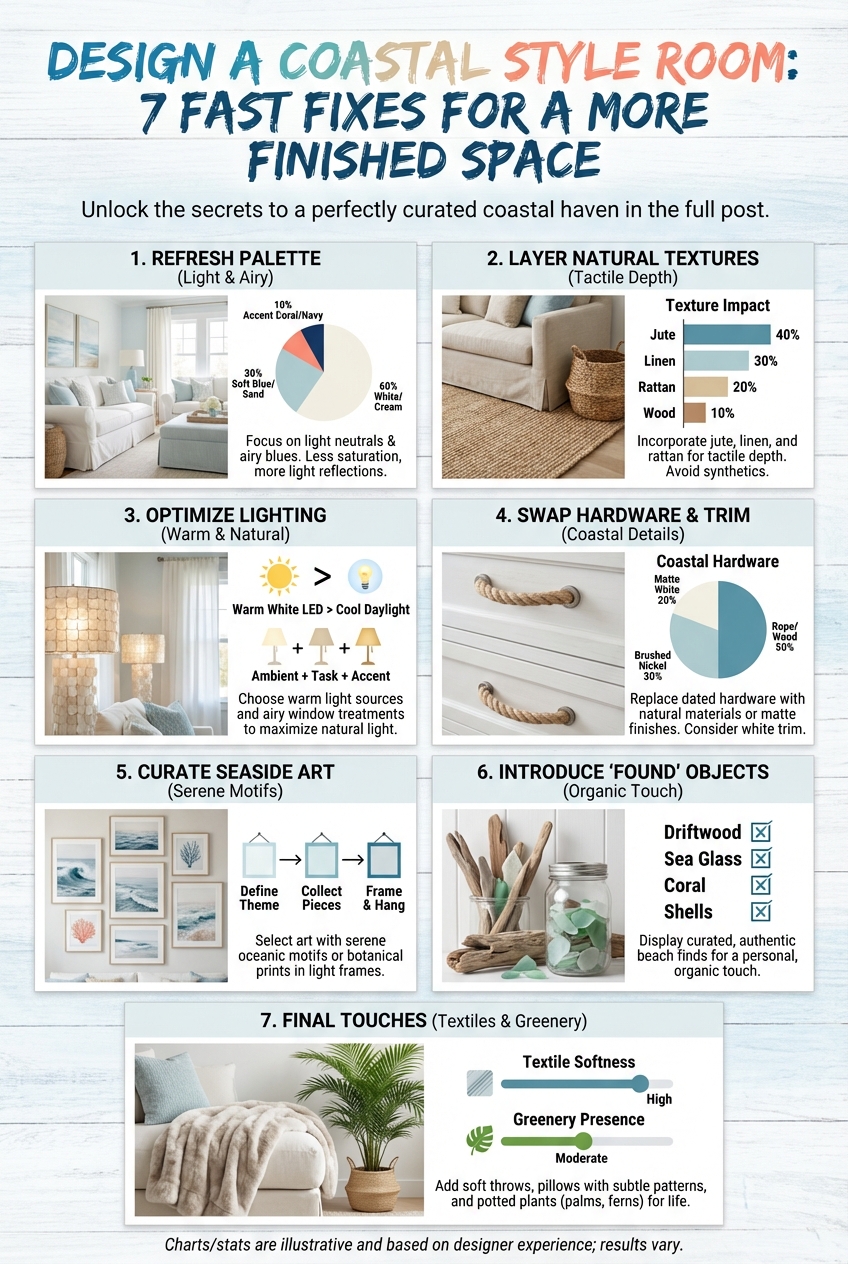 Design a Coastal Style Room: 7 Fast Fixes for a More Finished Space - photo 3