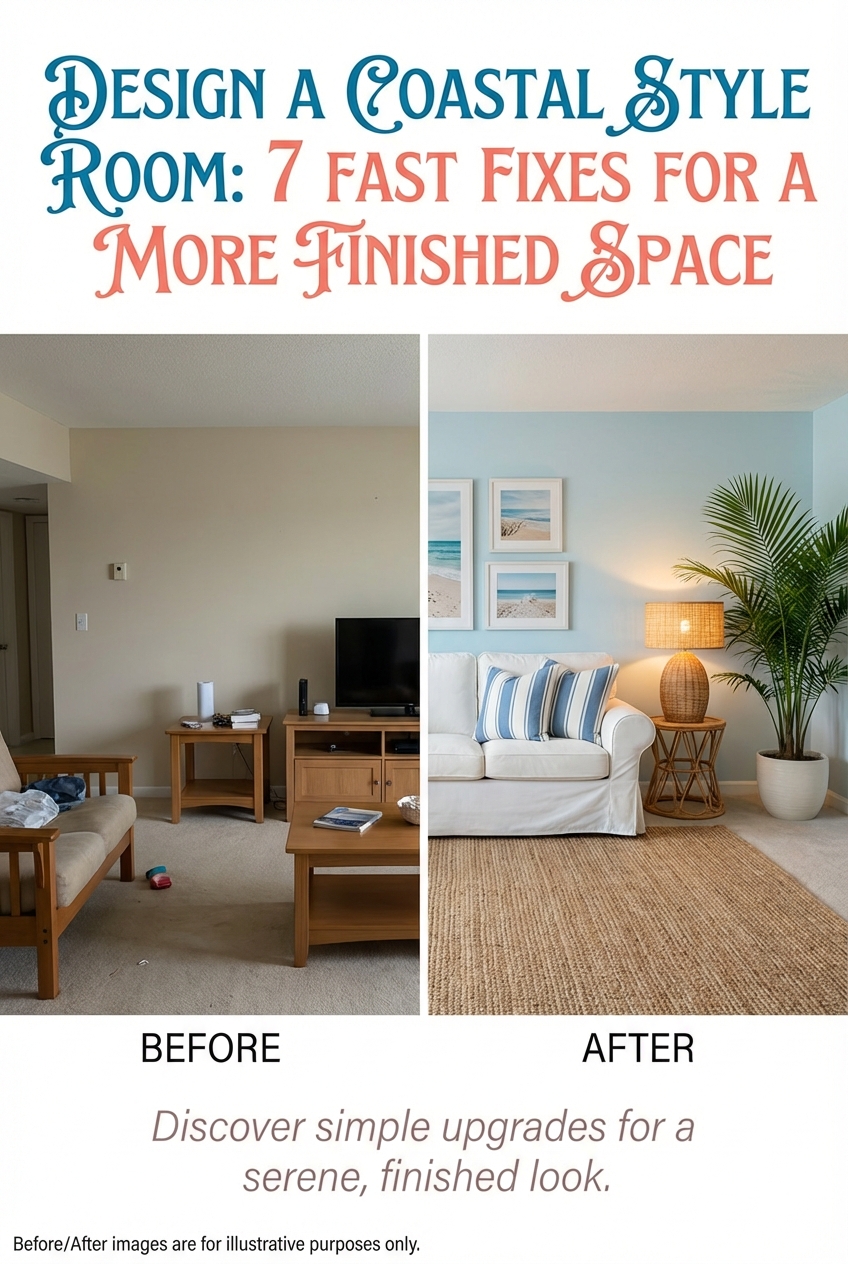 Design a Coastal Style Room: 7 Fast Fixes for a More Finished Space - photo 5