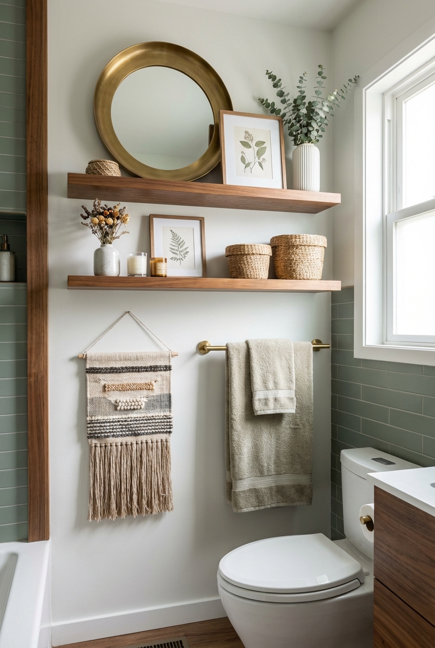 Chic over the Toilet Decorating Ideas for Bathrooms