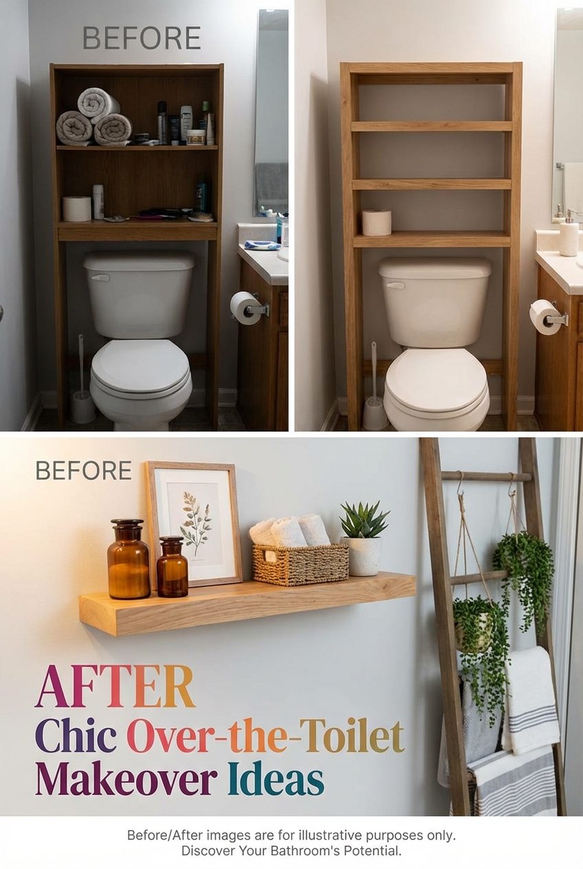 Chic over the Toilet Decorating Ideas for Bathrooms - photo 5