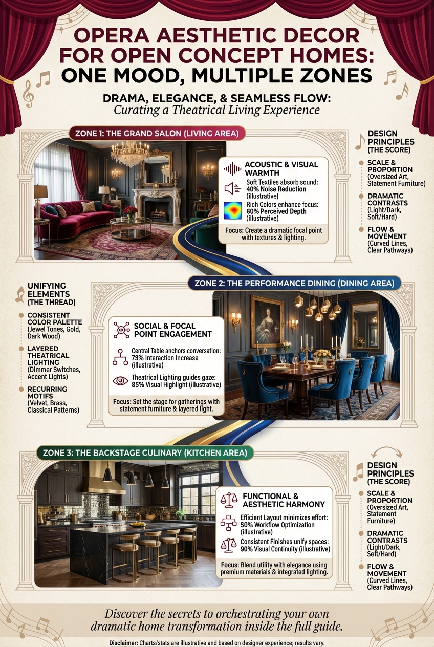 Opera Aesthetic Decor for Open Concept Homes: One Mood, Multiple Zones - photo 3