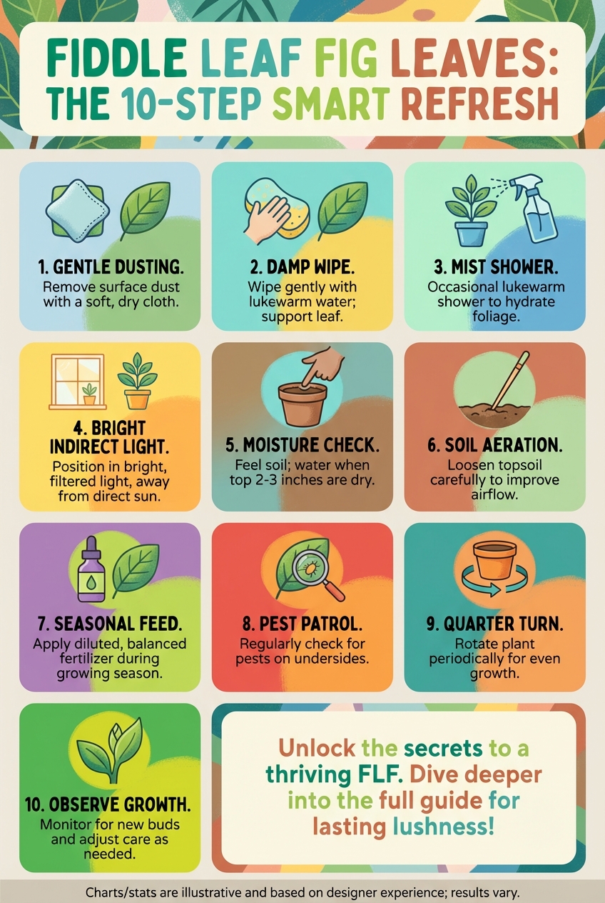 Fiddle Leaf Fig Leaves: the 10 – Step Smart Refresh - photo 4