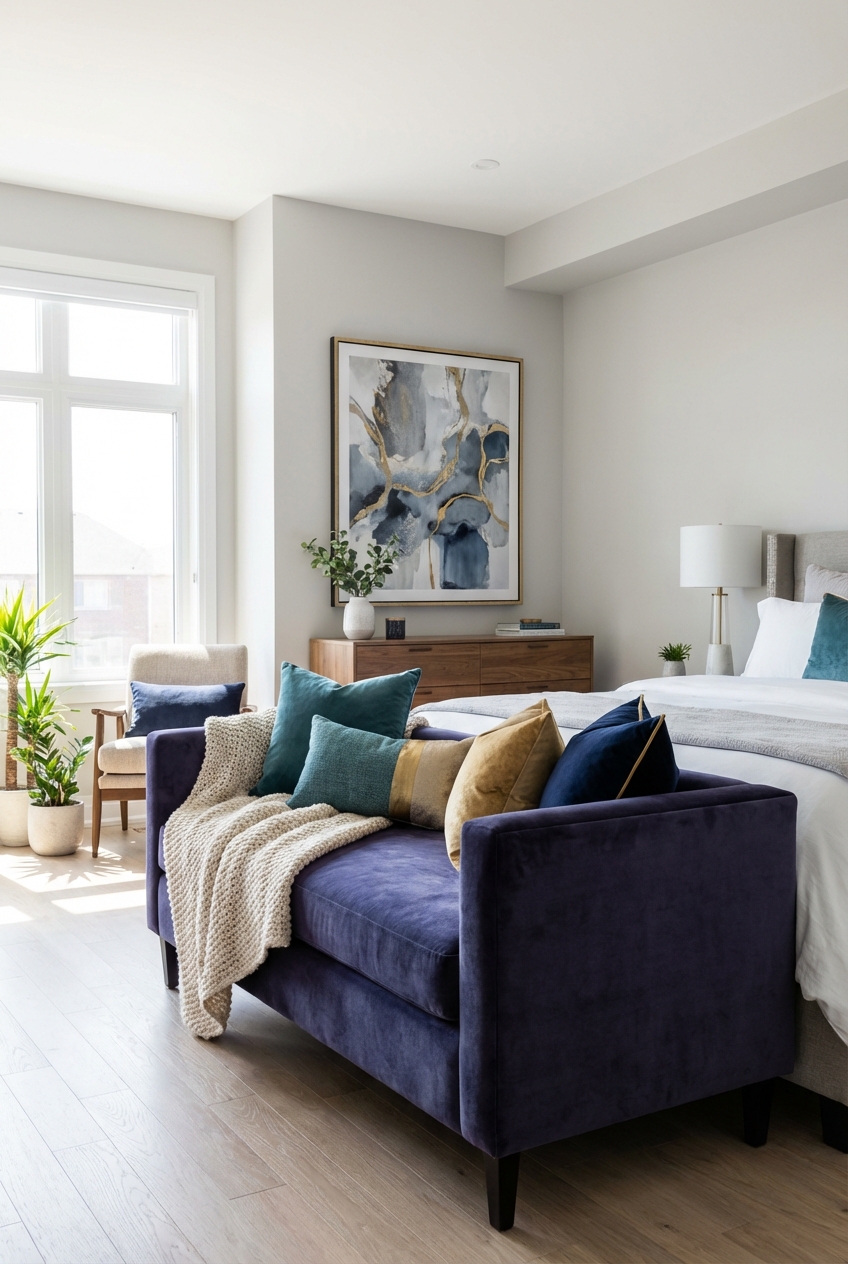 Cool Blue Bedroom Bench Ideas: A Simple Upgrade That Looks Custom