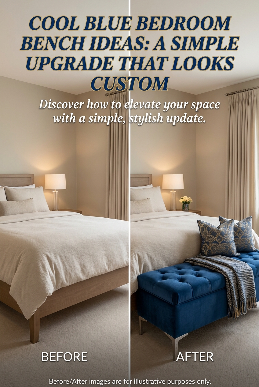 Cool Blue Bedroom Bench Ideas: A Simple Upgrade That Looks Custom - photo 5