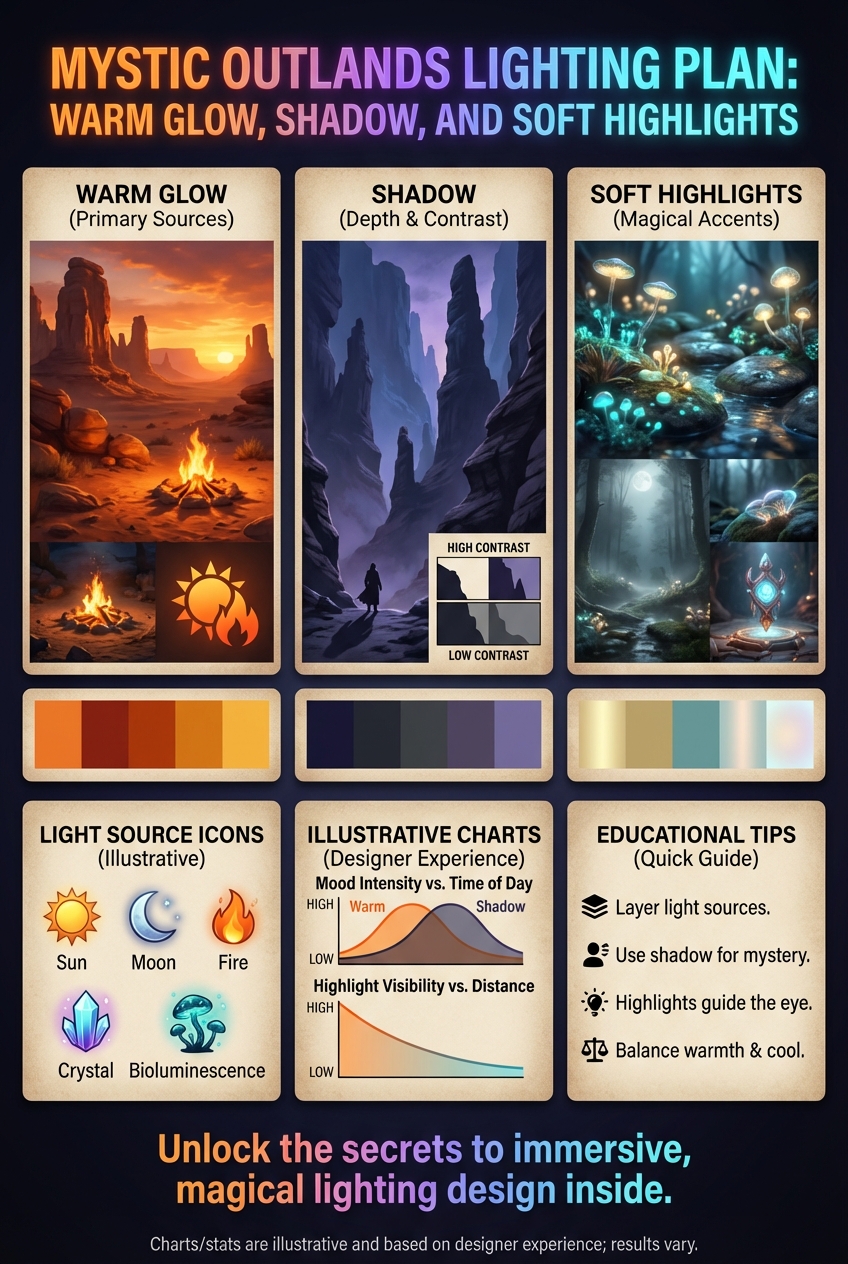 Mystic Outlands Lighting Plan: Warm Glow, Shadow, and Soft Highlights - photo 4
