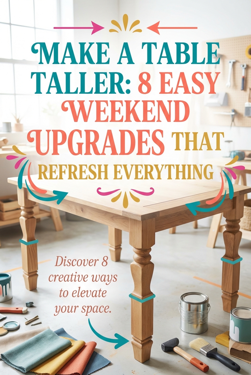 Make a Table Taller: 8 Easy Weekend Upgrades That Refresh Everything - photo 2