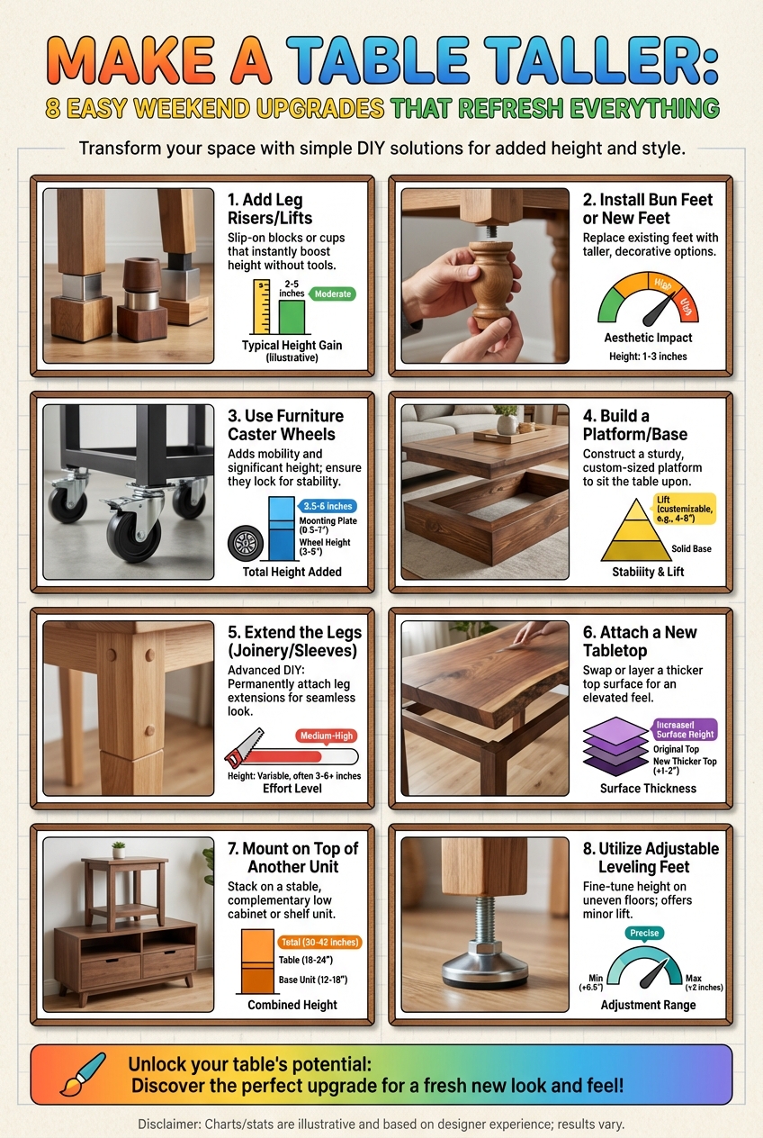 Make a Table Taller: 8 Easy Weekend Upgrades That Refresh Everything - photo 3