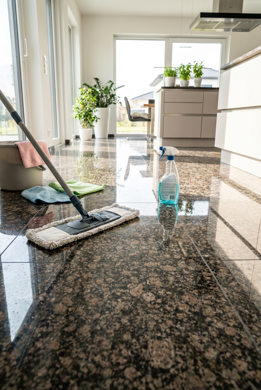 Clean Granite Floors: the 9 – Step Cheat Sheet