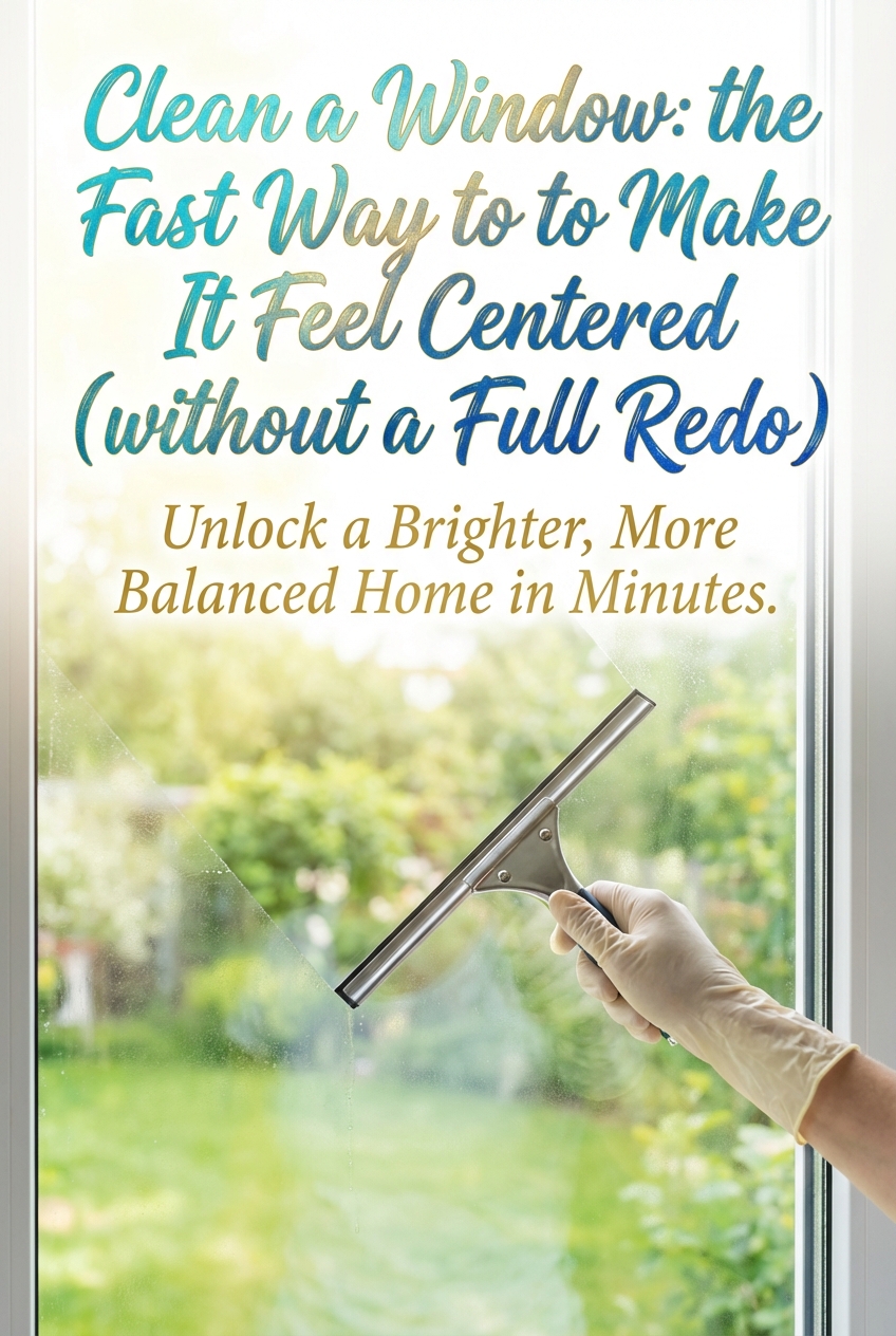 Clean a Window: the Fast Way to Make It Feel Centered (without a Full Redo) - photo 2