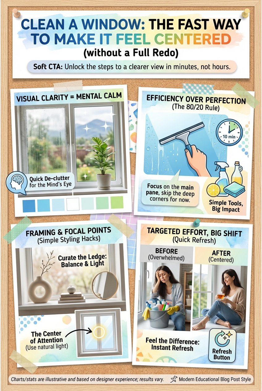 Clean a Window: the Fast Way to Make It Feel Centered (without a Full Redo) - photo 4