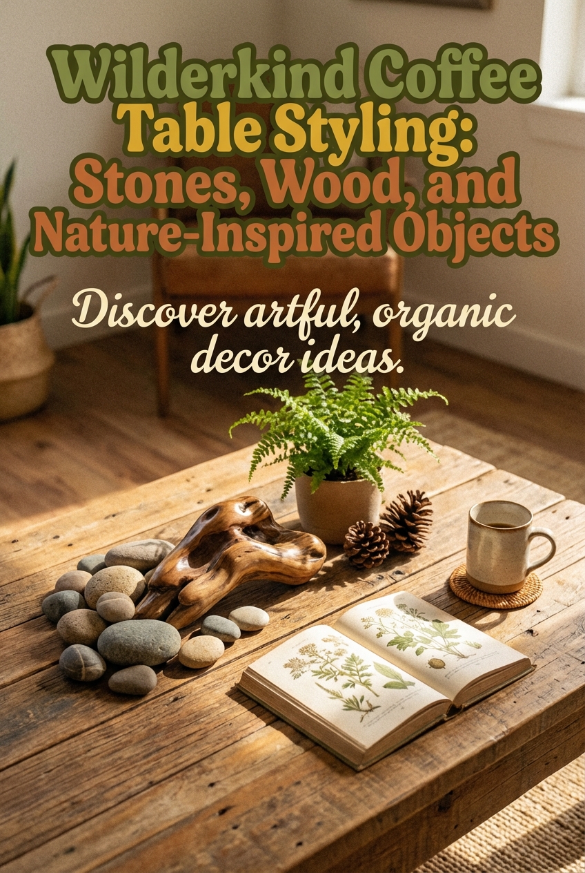 Wilderkind Coffee Table Styling: Stones, Wood, and Nature-Inspired Objects - photo 2