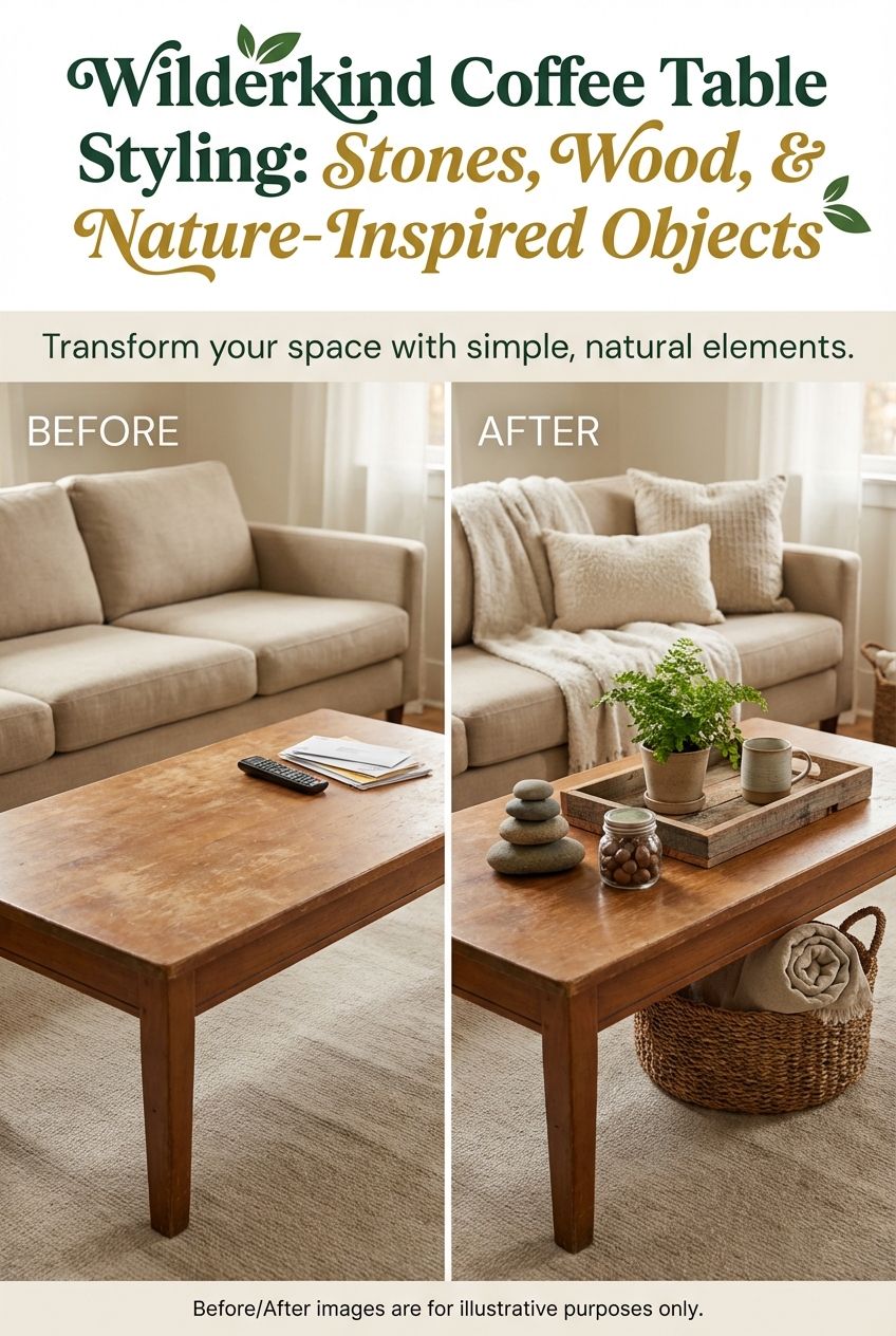 Wilderkind Coffee Table Styling: Stones, Wood, and Nature-Inspired Objects - photo 5