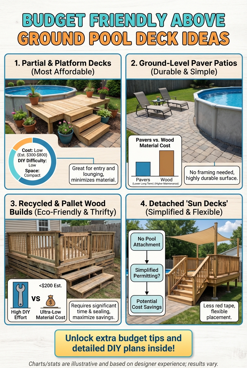 Budget Friendly Above Ground Pool Deck Ideas - photo 3