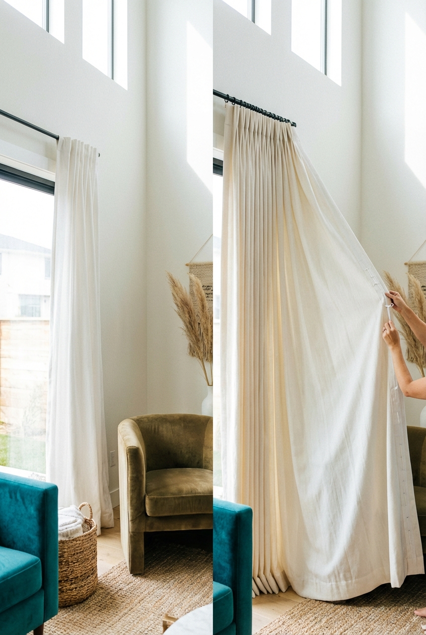 DIY Drapery Hack: Make Curtains Look Custom