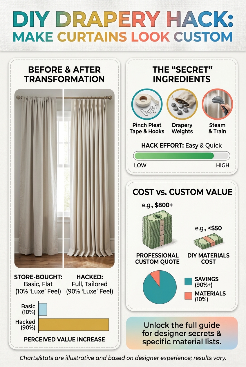 DIY Drapery Hack: Make Curtains Look Custom - photo 3