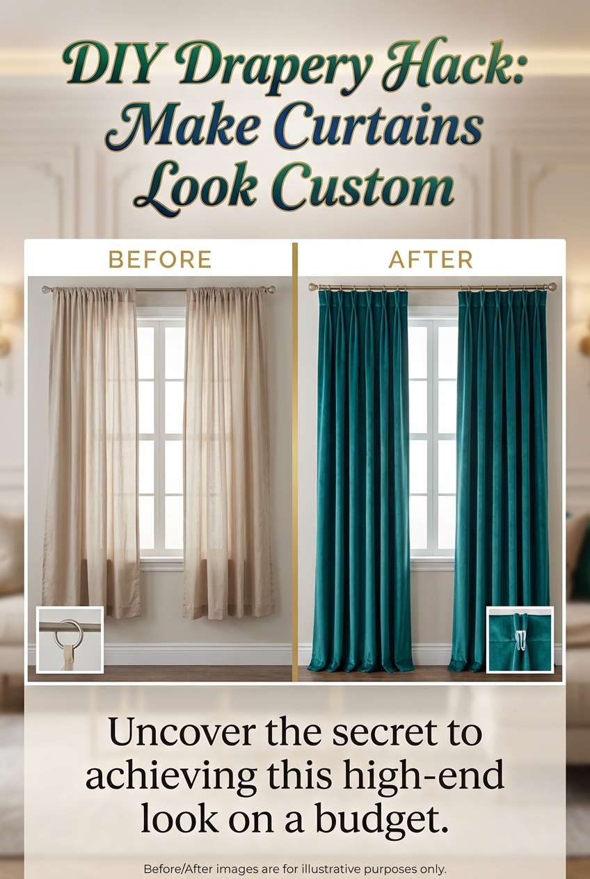 DIY Drapery Hack: Make Curtains Look Custom - photo 5