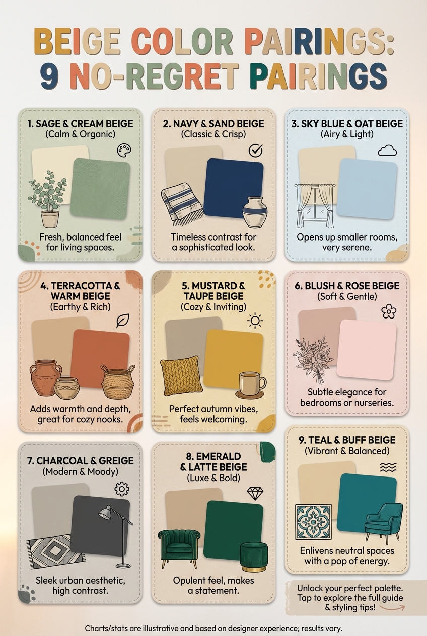 Beige Color Pairings: 9 No – Regret Pairings - photo 4