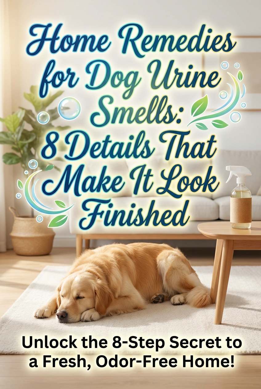 Home Remedies for Dog Urine Smells: 8 Details That Make It Look Finished - photo 2