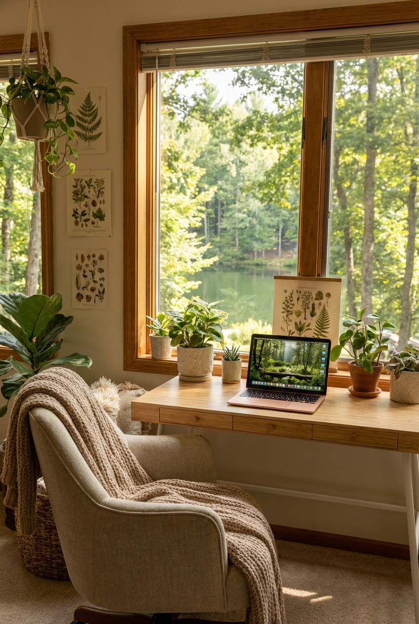 Wilderkind Zoom Background Ideas: cozy, calm, and nature-inspired