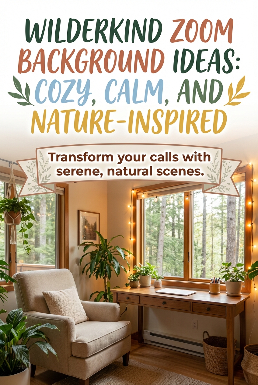 Wilderkind Zoom Background Ideas: cozy, calm, and nature-inspired - photo 2