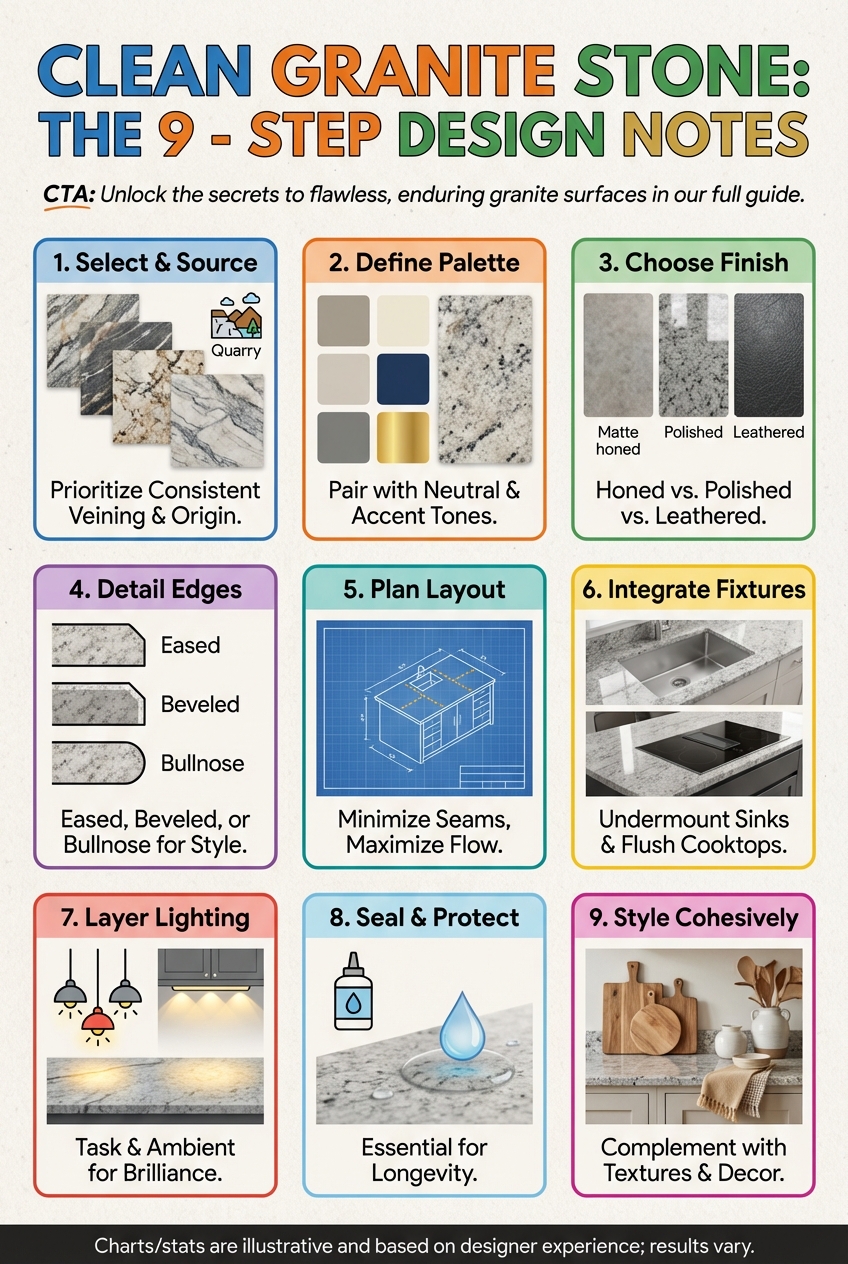Clean Granite Stone: the 9 – Step Design Notes - photo 4